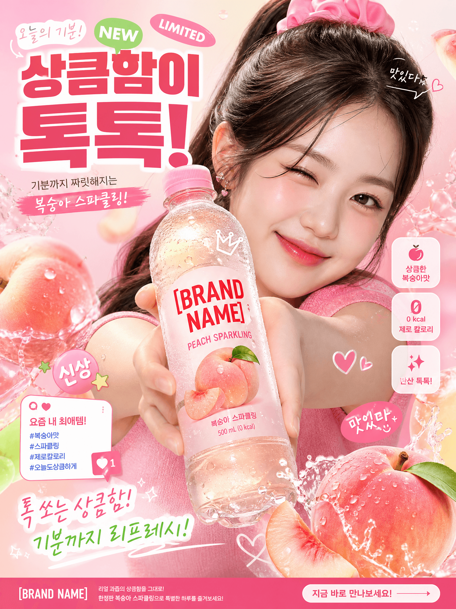 Korean-style beverage poster